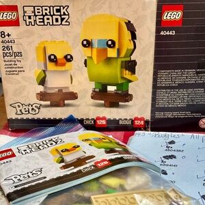 Previously built LEGO BRICK'H'EADZ "Budgie" 40443. INCL: Everything~like new!